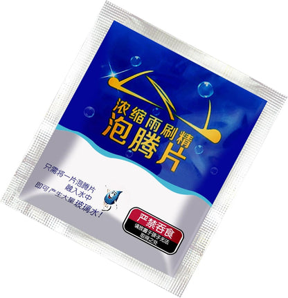 Glass Window Cleaner Tablet,Windshield Washer Fluid Tablets Powerful Decontamination Remove Stubborn Car Windshield Washer Fluid Concentrate