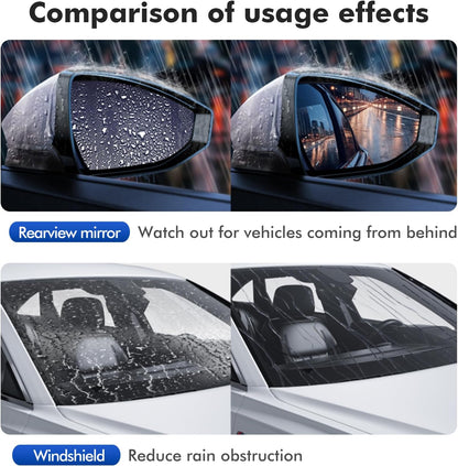 Windshield Rain Repellent - Durable Hydrophobic Coating for Car Windows, Glass & Mirrors, Waterproof Treatment