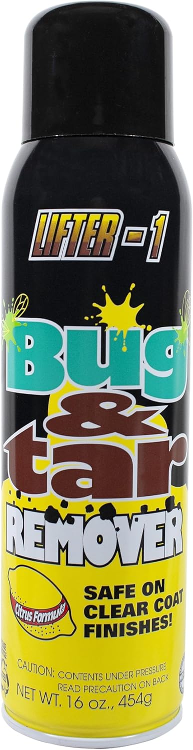 Bug and Tar Remover for Cars, Trucks, RVs, and SUVs, Fresh Citrus Spray for Stuck On Grime, Clean Auto Detailing Accessory, Streak Free Shine, Safe on Exterior Paint – Pack of 2