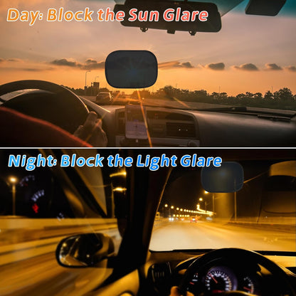 DIZA100 Car Sun Shade, 2 Pack Window Shade for Baby Universal Cling Sunshade for Side Window Sun Glare and UV Protection for Kids/Adults/Pets - 20''x12'' Fits 98% Cars(Suction Cup Stick)