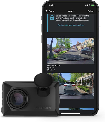 Garmin Dash Cam™ Mini 3, Ultracompact 1080p HD Dash Cam with a 140-degree Field of View, Built in Clarity™ Polarizer, Voice Controlled, Automatic Recording