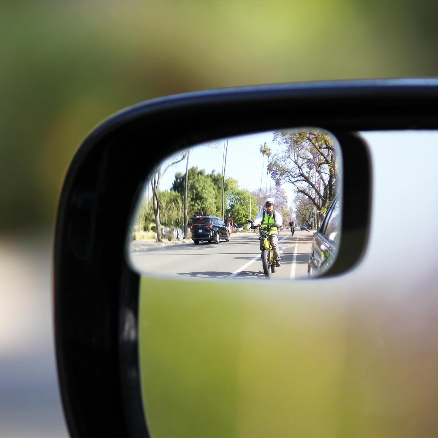 Superfan Blind Spot Mirrors for Cars by Safe View Company – Real Convex Glass for Clear Wide Angle Vision – Safer Lane Changes, Easy Stick-On, Weatherproof & Long Lasting Durability