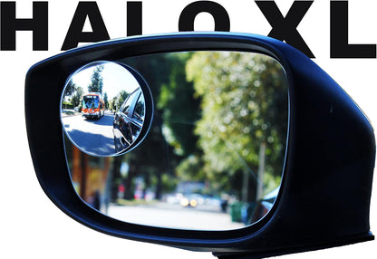 Superfan Blind Spot Mirrors for Cars by Safe View Company – Real Convex Glass for Clear Wide Angle Vision – Safer Lane Changes, Easy Stick-On, Weatherproof & Long Lasting Durability