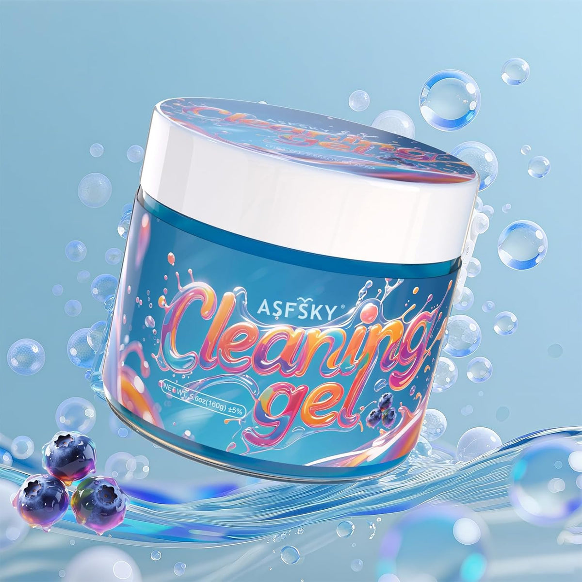 ASFSKY Car Cleaning Gel (Blue,Mint) Cleaning Putty Universal Dust Cleaning Car Interior Cleaner Keyboard Dust Remover Car Slime Gifts for Men Women girl（1 pack）