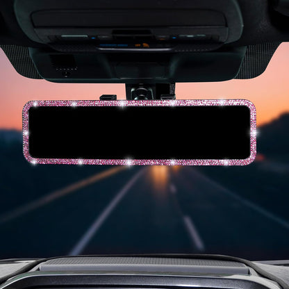 JOYTUTUS Panoramic Rear View Mirror, 12 Inch Wide Angle Clip On Mirror, Universal Car Interior Accessories, Convex Interior Mirror Reduces Blind Spot, Clear Vision Fits Car SUV Trucks