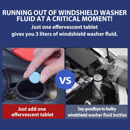 210 PCS Windshield Washer Cleaning Tablets, Car Glass Cleaner Concentrate, Effervescent Formula for Auto and Windows