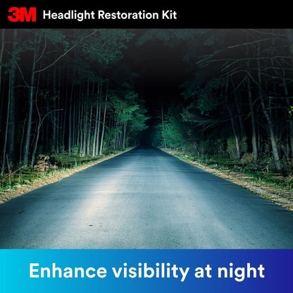 3M Ultra Headlight Restoration Kit, Contains Masking Tape, Light Sanding Discs, Wax Protectant and More, Use on Plastic Lenses Headlights, Taillights and More, Easy Heavy-Duty Restoration (39195)