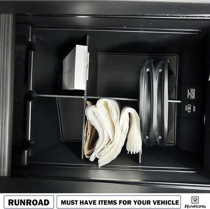 RUNROAD Center Console Organizer for Honda Pilot (2016-2022)/ Ridgeline (2017-2023)/ Passport (2019-2023) Accessories, Armrest Box Insert Dividers