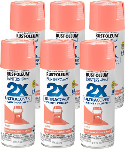 Rust-Oleum 334029 Painter's Touch 2X Ultra Cover Spray Paint, 12 oz, Gloss Clear - Colors B