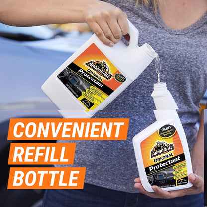 Armor All Car Protectant Refill by Armor All, Car Interior Cleaner with UV Protection, 1 Gal Each, White, 128 Fl Oz (Pack of 1)