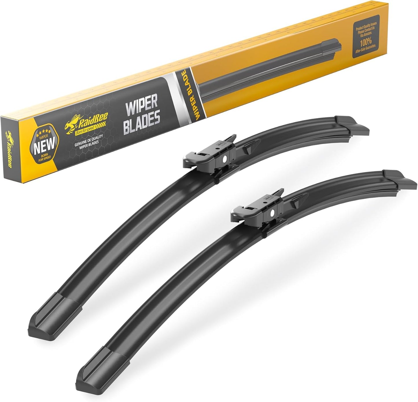Raidbee® 26"+26" Windshield Wiper Blades Replacement for Ford Fusion 2013 2014 2015 2016 2017 2018 2019 2020 Genuine OEM Quality 2 Pack - Colors A