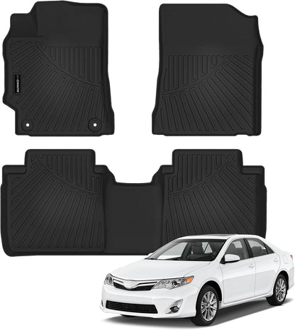 All Weather Floor Mat Fit for Toyota Corolla(Include Hybrid Exclude Hatchback) 2026 2025-2020 TPE Rubber Liners Corolla Accessories All Season Guard Odorless Anti-Slip Liner Black