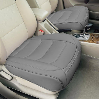 BOPUOVRE Car Seat Cover for Luxury & Comfort - PU Leather, Anti-Slip, Full Wrap Protection with Storage Pocket for Bottom Cushion - Universal Fit for 95% of Vehicles (Black,1 Piece)