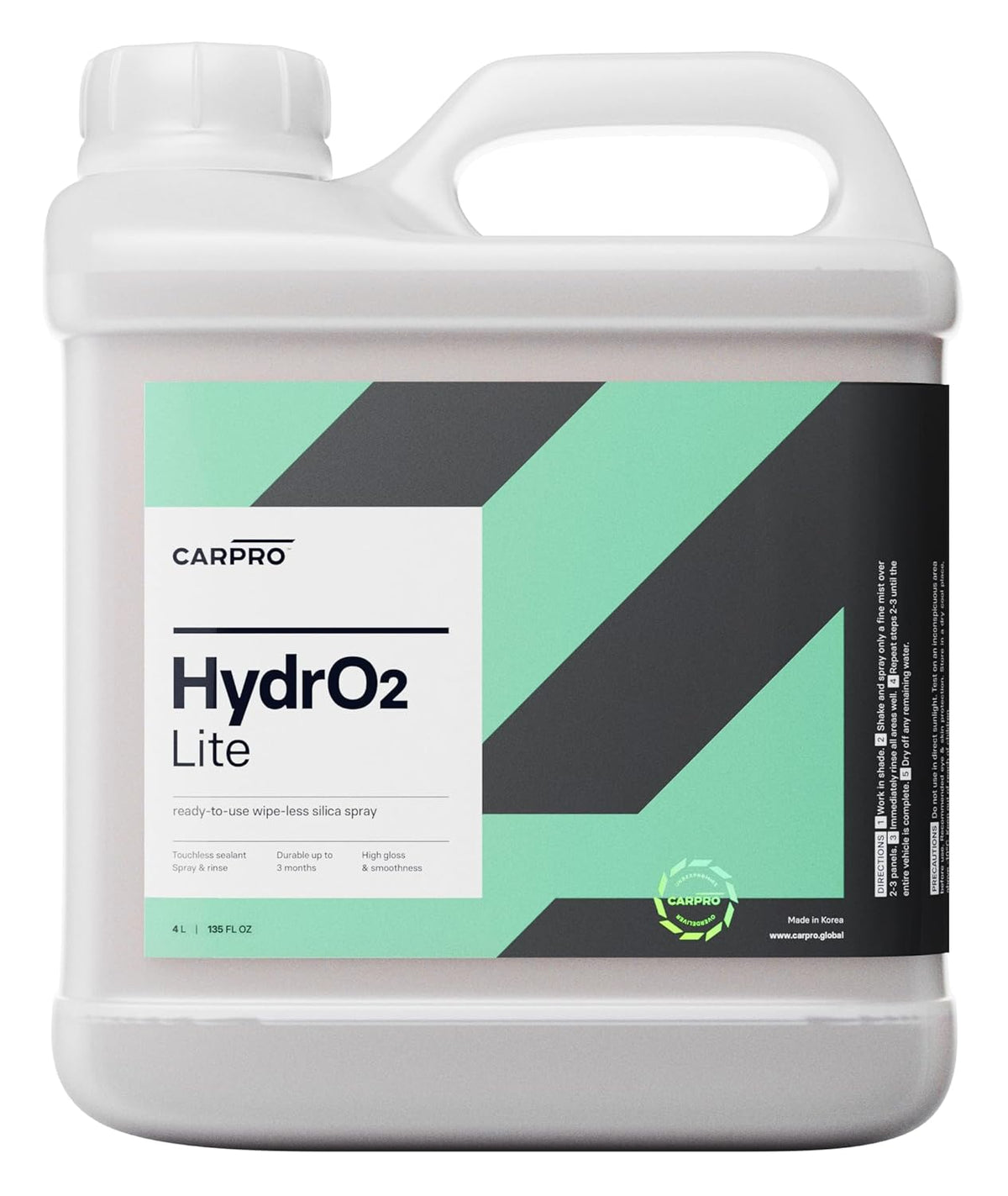 CARPRO HydrO2 Lite Touchless Silica Sealant - Spray-On and Rinse-Off Automotive Paint Sealant - Ready to Use Formula - Liter with Sprayer (34oz)