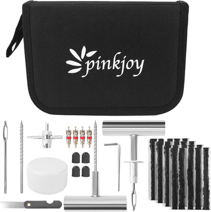 PINKJOY 36 Pcs Tire Plug Kit, Heavy Duty Tire Repair Kit for Car, Motorcycle, ATV, Jeep, Truck, Tractor Flat Tire Puncture Repair Tools