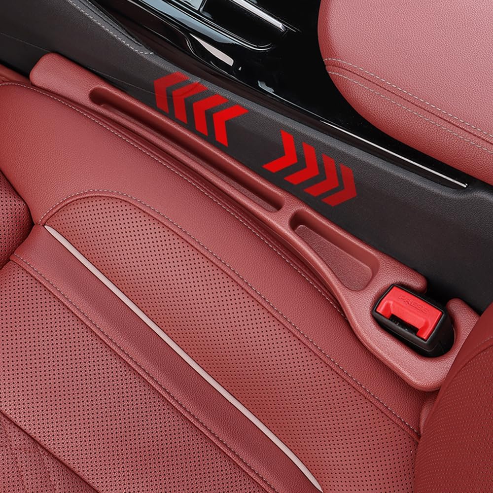 YLXGT Car Seat Gap Filler Organizer Universal for Car SUV Truck Accessories Seat Gap Plug Blocker with Storage Slot Black 2 Pack