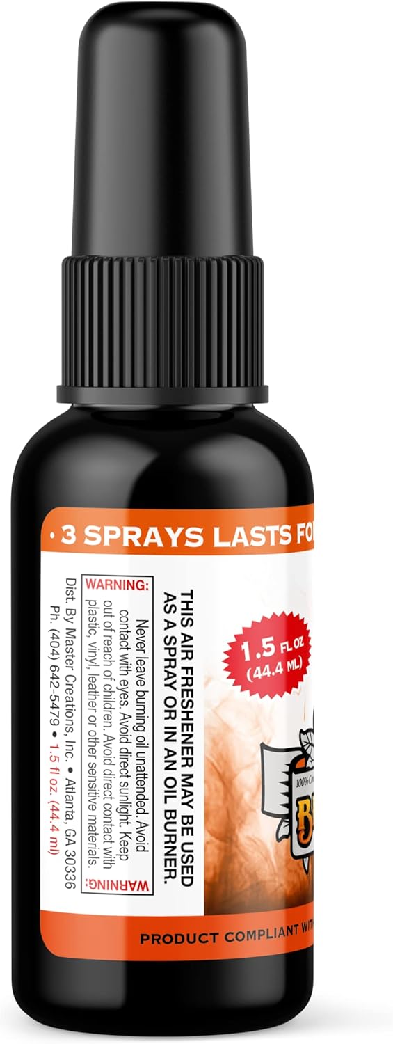 BluntPower (Baby Powder, 1 Pack) Concentrated Air Freshener Spray - Oil-Based Room Diffuser Spray - Long-Lasting Bathroom Scent, Car Freshener & Odor Eliminator - Colors A