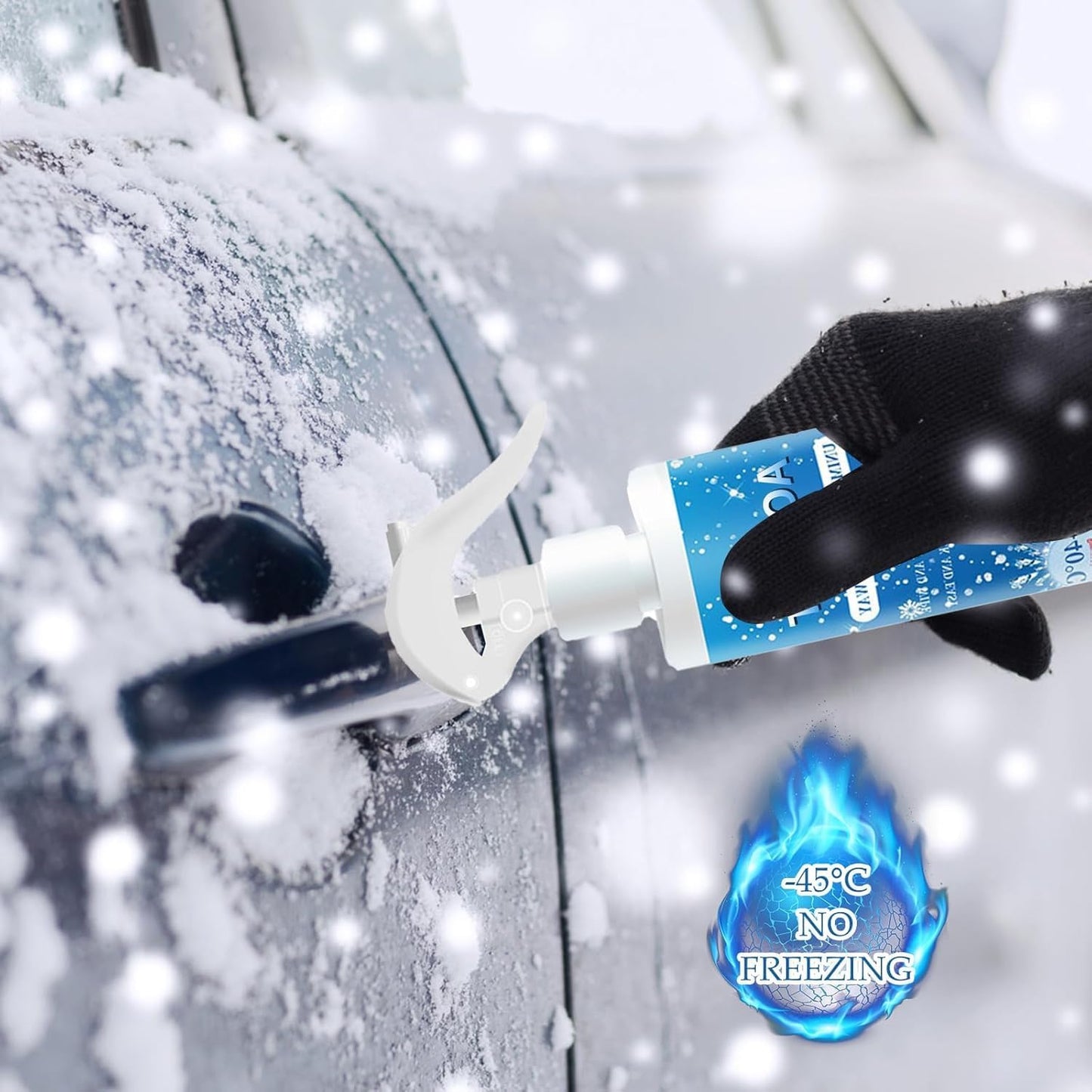 JoanofArc Deicer Spray for Car Windshield, Window Snow Spray, Instant Ice Melt, Deicer for Car Windshield, 250ml Multi-Purpose Melters, Winter Car Essentials for Fast Removing Snow, Ice and Frost