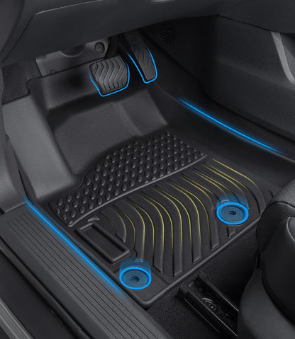 Car Floor Mats Replacement for Honda Civic Sedan & Sedan Si 2012-2015 (Not for Coupe) Heavy Duty Liner Custom Fit All Weather Protection Carpets Coverage Waterproof Durable Odorless