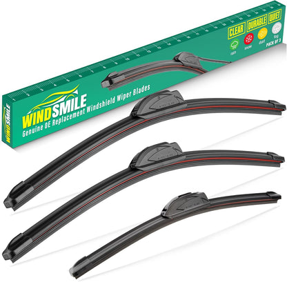 26" 16" 11" Windshield Wiper Blades Replacement for Chevrolet Chevy Trax 2024 2025 2026 Premium All Weather Front Rear Wipers Set - OEM Quality (Pack of 3) - Colors D