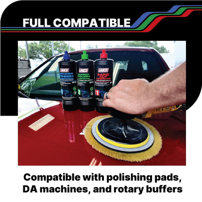 LAUCO Paint Correction Compounds Step 1, 2, 3, Swirl Remover 8oz Kits, with a Towel, Silicone-Free, Clear Coat Safe Scratch Remover, Swirl Correction & High Gloss Finishing