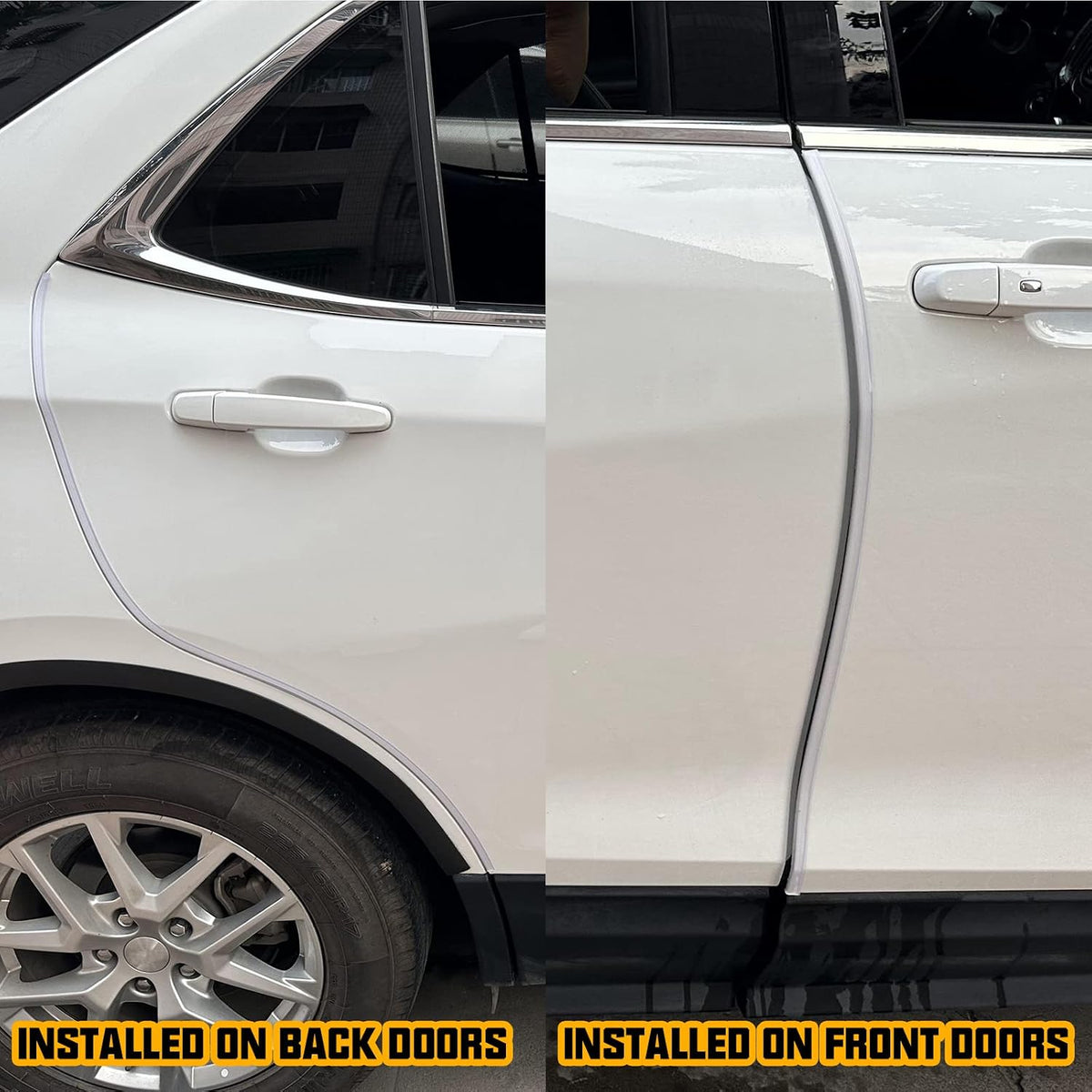 Winunite 32.8ft (10m) Car Door Edge Guards Clear – Self-Adhesive PVC, U-Shaped, Fits Most Vehicles, Scratch- and Chip-Resistant – Reduces Dings in Parking Lots
