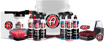 Adam's Essential Car Wash Kit (6-Item) - USA Made Auto Detailing Car Care Cleaning Kit for Car & Truck Lovers, Dads, Moms and DIYers - Our Products