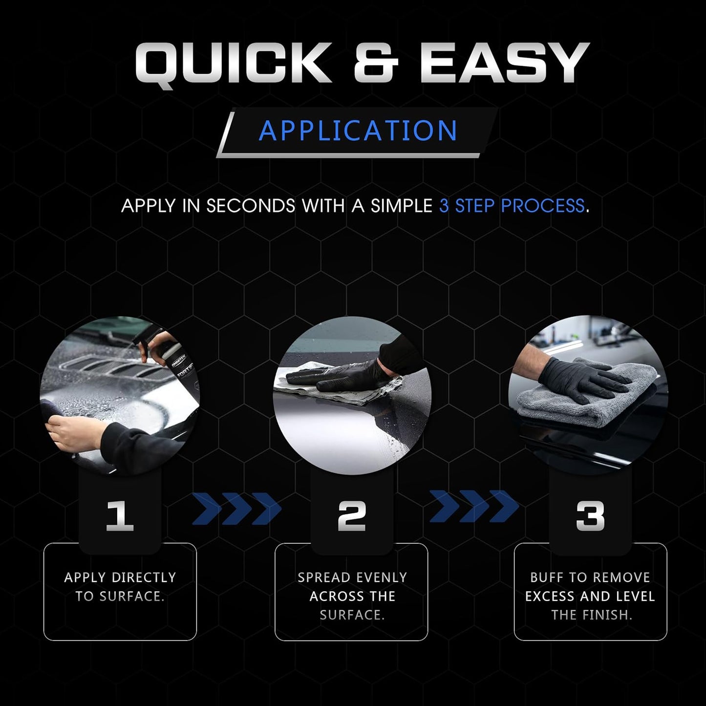 Graphene Ceramic Coating - Ceramic Spray Coating for Cars - Hydrophobic Protection Repels Water - Enhances Gloss and Shine - Protects Paint from Contaminants and Water Spots (16oz)