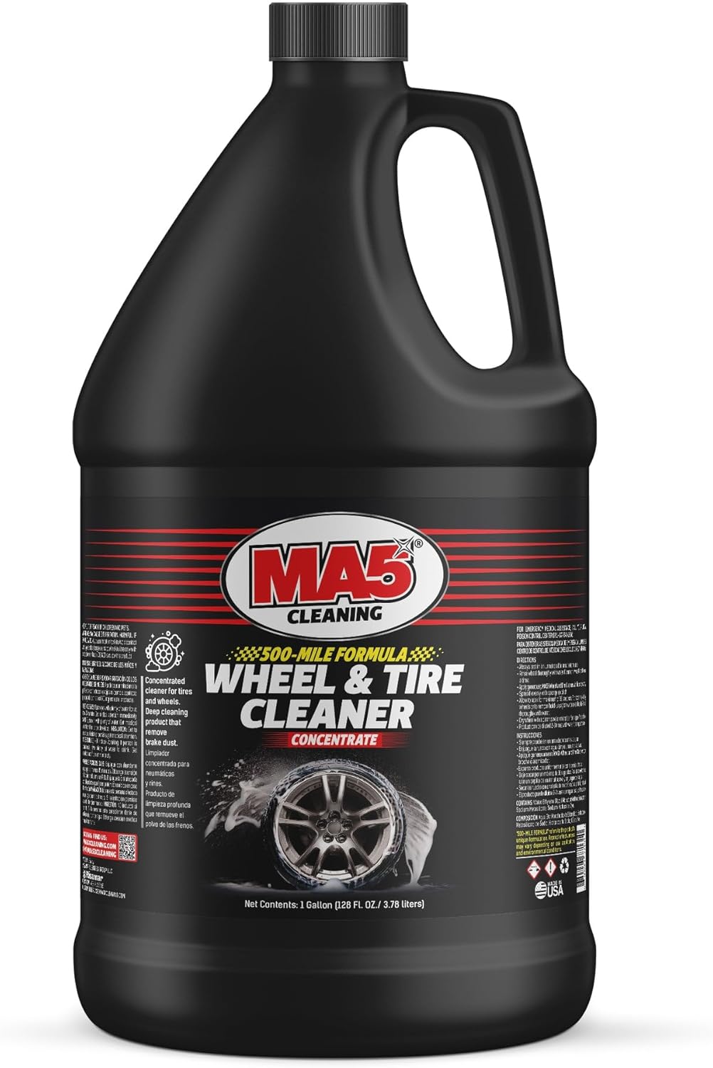 MA5X Wheel and Tire Cleaner | Concentrated, Brake Dust Remover | Wheel Cleaner Spray | 32oz Bottle | Pack of 1