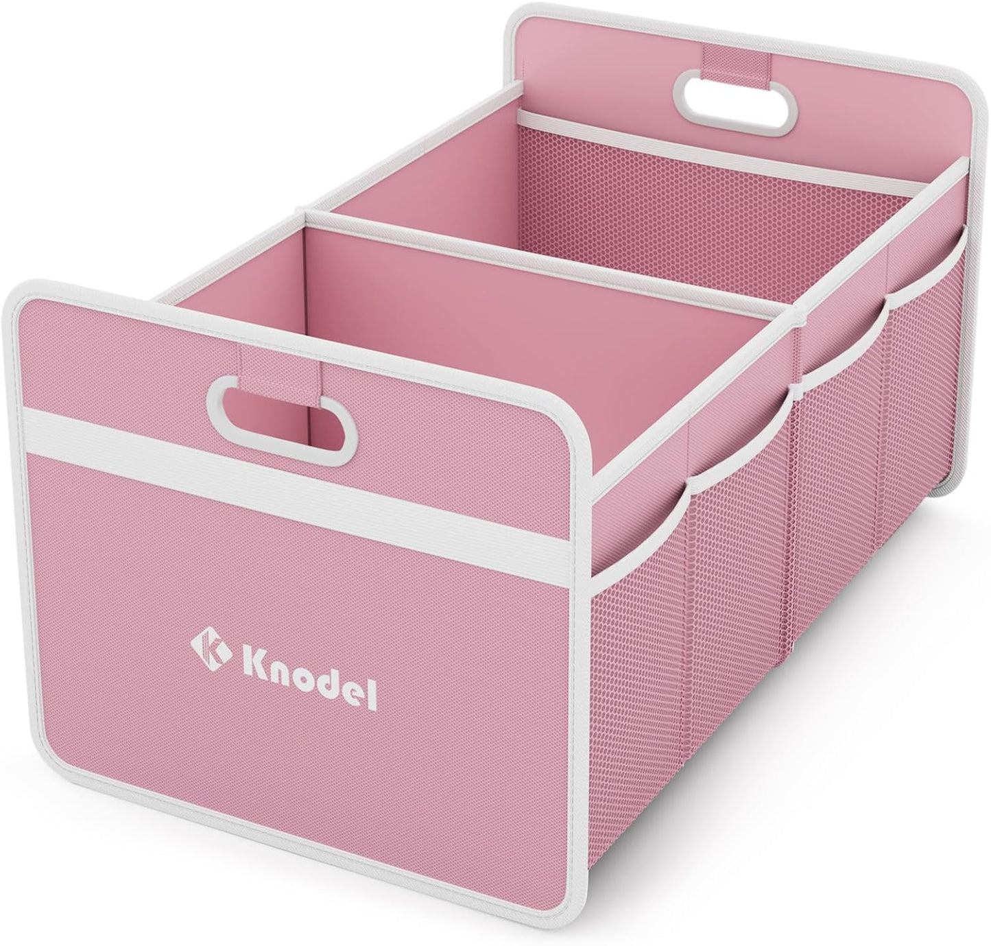 K KNODEL Car Trunk Organizer, Foldable Organizer for Car, Automotive Consoles & Organizers, Storage with Reinforced Handles (Medium, Black)
