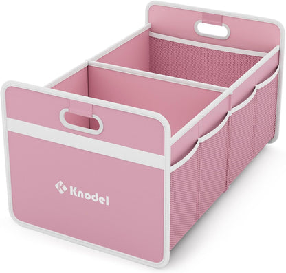K KNODEL Car Trunk Organizer, Foldable Organizer for Car, Automotive Consoles & Organizers, Storage with Reinforced Handles (Medium, Black)