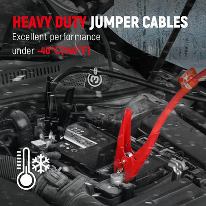 TOPDC 4 Gauge 20 Feet Jumper Cables for Car, SUV and Trucks Battery, Heavy Duty Automotive Booster Cables for Jump Starting Dead or Weak Batteries with Carry Bag, (TD-P0420)