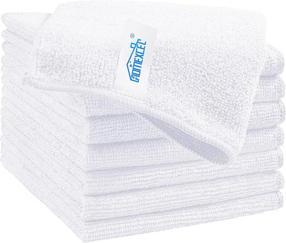 HOMEXCEL Grey Microfiber Cleaning Cloth, 12 Pack Premium Microfiber Towels for Cars, Lint Free, Scratch-Free, Highly Absorbent, Reusable Cleaning Rags for Car, Household, Kitchen, Window, 11.5"X11.5"