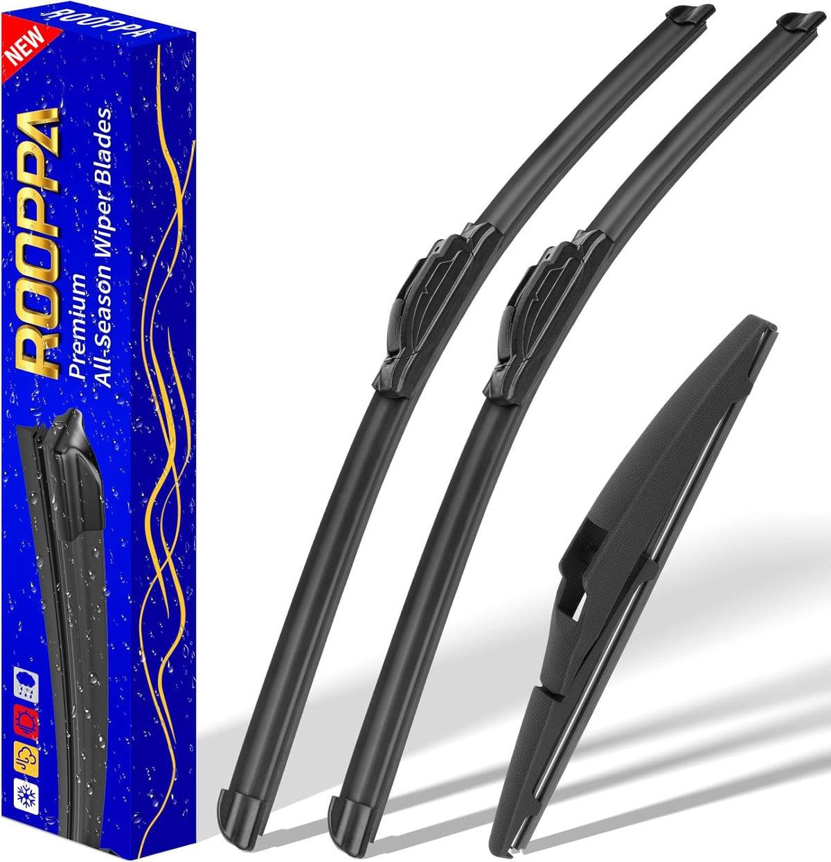 3 wipers Replacement for 2019-2023 2024 2025 2026 Subaru Forester, Windshield Wiper Blades Original Equipment Replacement - 26"/17"/14" (Set of 3) - Colors B