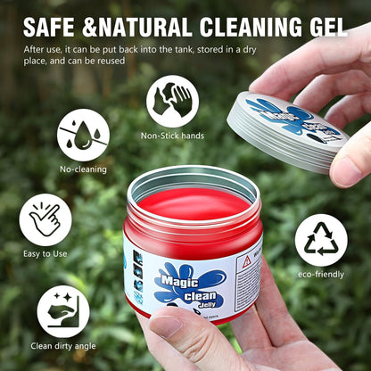 DNA MOTORING 4 Pack Car Cleaning Gels, Auto Detailing Tools Cleaning Putty Car Interior Cleaner Slime, Car Jelly Cleaner, Keyboard Cleaner, Car Cleaning Supplies, gifts for Men Women, TOOLS-00150