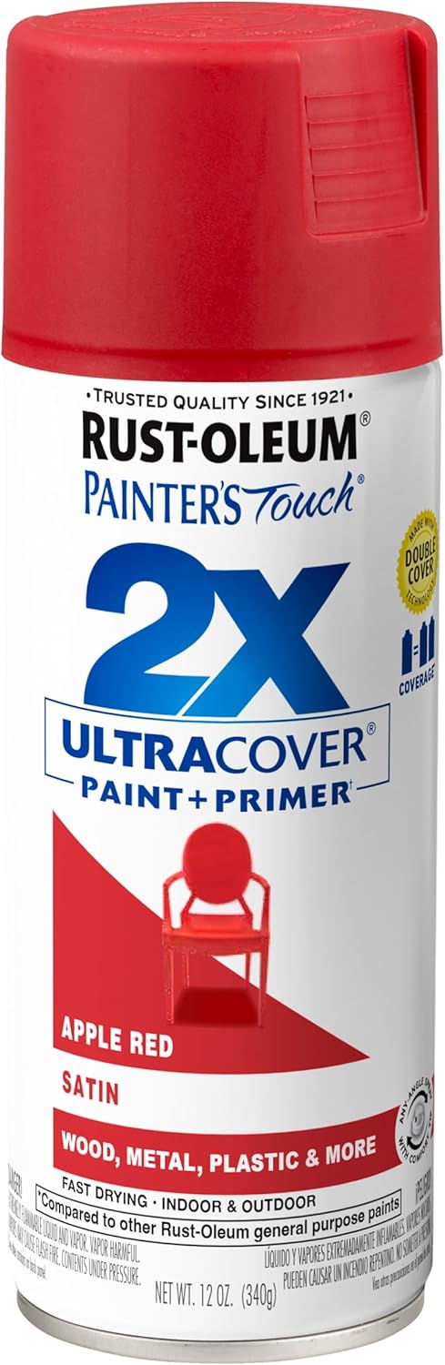 Rust-Oleum 334029 Painter's Touch 2X Ultra Cover Spray Paint, 12 oz, Gloss Clear - Colors B