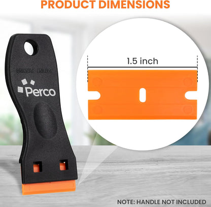 Perco Glue Off Adhesive Sticker Remover 3.3 fl. oz & Scraper with Plastic Razor for Removing Labels (Adhesive Sticker Remover & Scraper w/Plastic Razor)