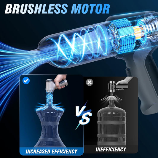 Car Vacuum Cleaner, 15000Pa Handheld Cordless Rechargeable Wet & Dry Vacuum, 120W High Power for Car, Pet, Home, Office Cleaning, Washable HEPA Filter, Multi-Nozzles