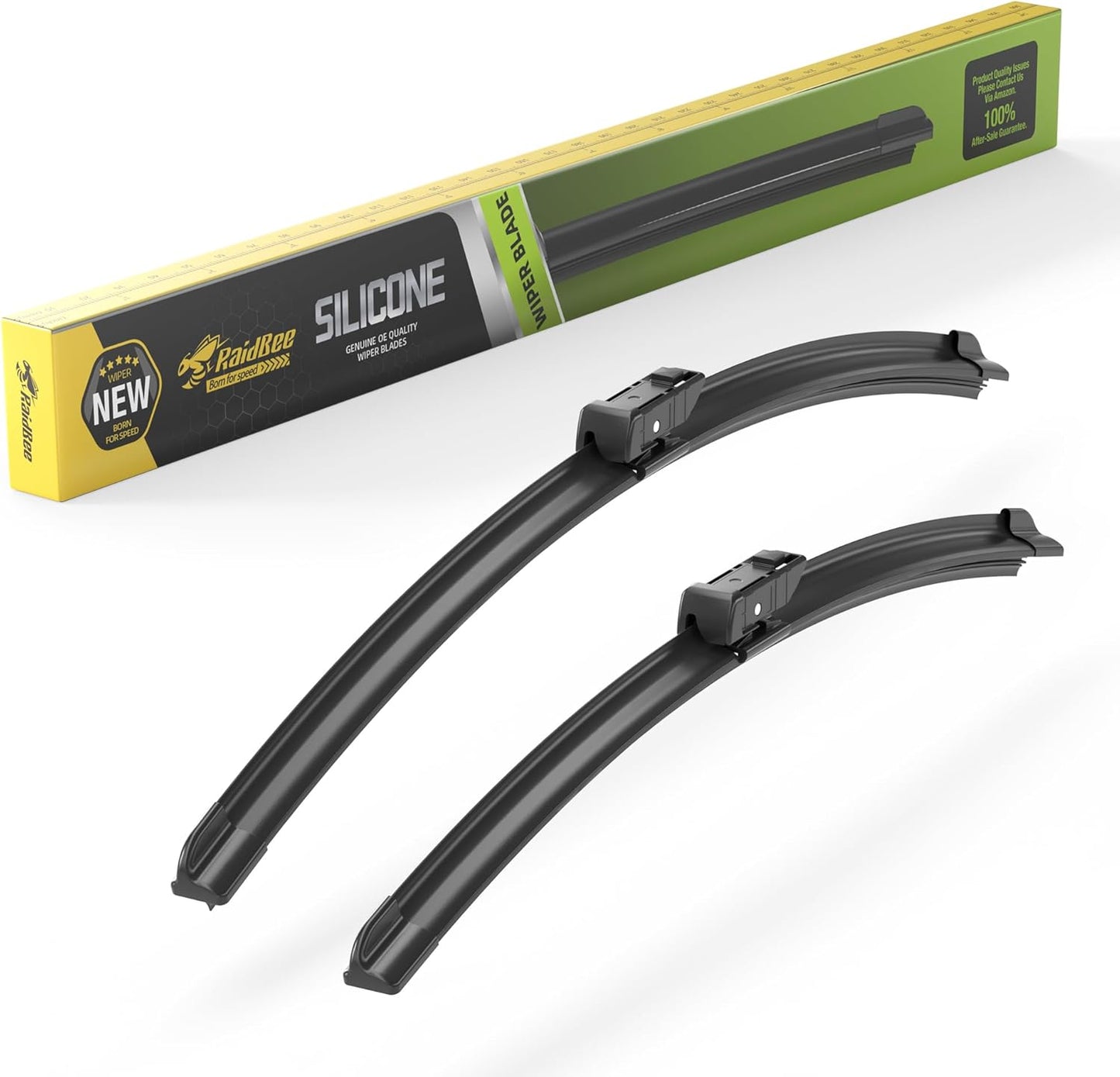 Raidbee® 26"+26" Windshield Wiper Blades Replacement for Ford Fusion 2013 2014 2015 2016 2017 2018 2019 2020 Genuine OEM Quality 2 Pack - Colors A