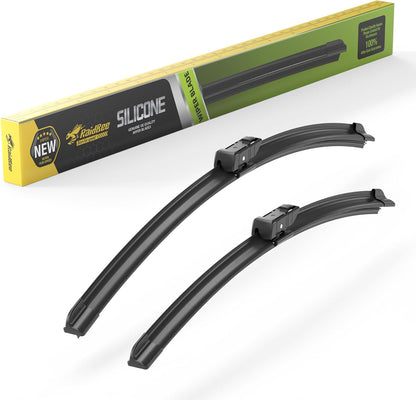 Raidbee® 26"+26" Windshield Wiper Blades Replacement for Ford Fusion 2013 2014 2015 2016 2017 2018 2019 2020 Genuine OEM Quality 2 Pack - Colors A