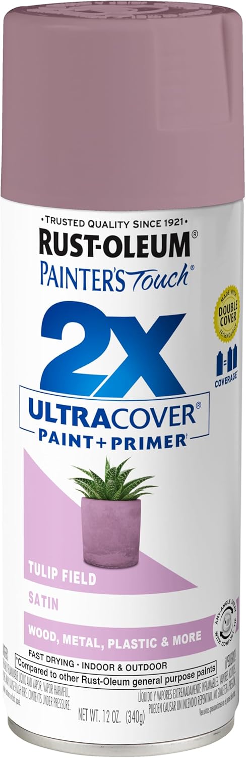 Rust-Oleum 334029 Painter's Touch 2X Ultra Cover Spray Paint, 12 oz, Gloss Clear - Colors B