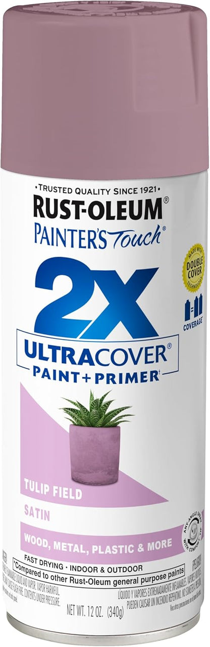 Rust-Oleum 334029 Painter's Touch 2X Ultra Cover Spray Paint, 12 oz, Gloss Clear - Colors B