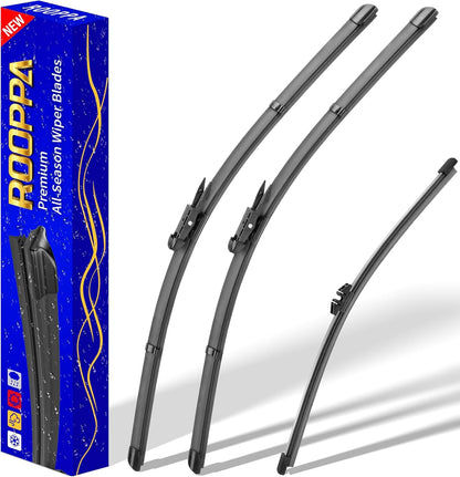 3 wipers Replacement for 2012-2018 Subaru Forester/2015-2019 Subaru Outback, Windshield Wiper Blades Original Equipment Replacement - 26"/17"/14" (Set of 3) U/J HOOK - Colors B