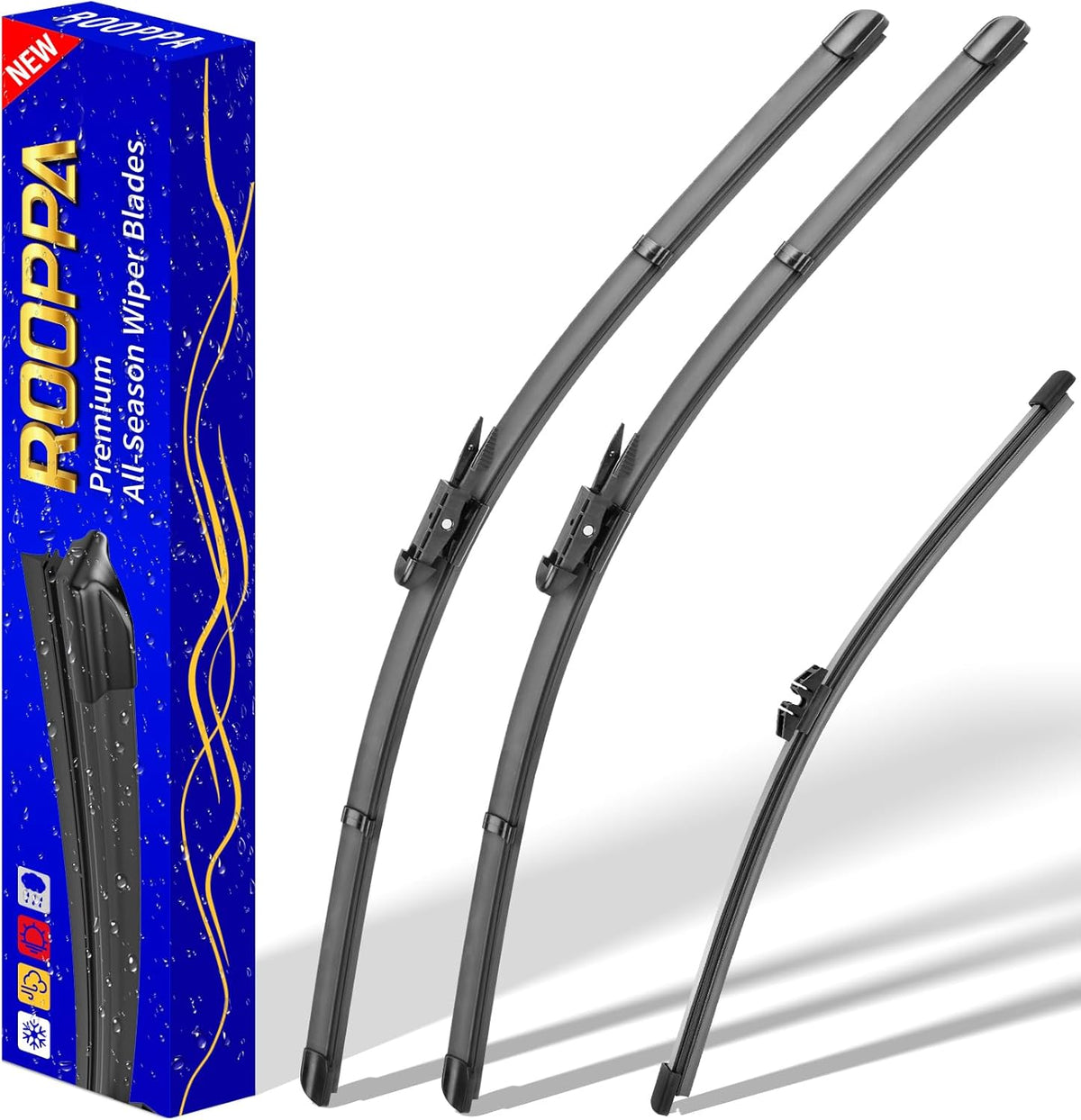 3 wipers Replacement for 2019-2023 2024 2025 2026 Subaru Forester, Windshield Wiper Blades Original Equipment Replacement - 26"/17"/14" (Set of 3) - Colors B