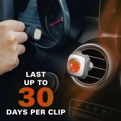 Air Jungles New Car Scent Car Air Freshener Vent Clip, 6 Count Long Lasting Up to 180 days, Natural Essential Oil Car Fragrance Accessories for Women and Men, Odor Eliminator - 4ml Each