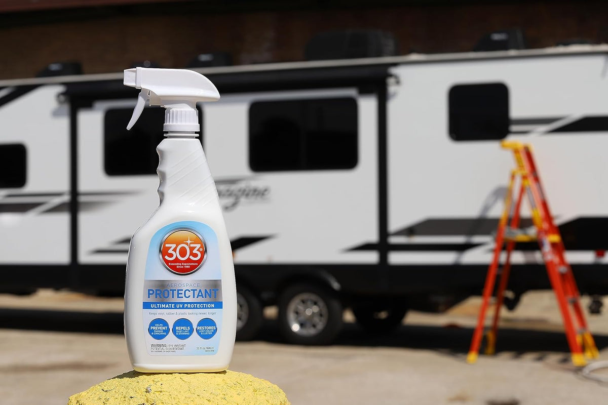 303 Products Aerospace Protectant Spray, UV Protection for Outdoor Surfaces – Protects Vinyl, Plastic & Rubber, Repels Dust & Dirt, Matte Finish, 10 oz