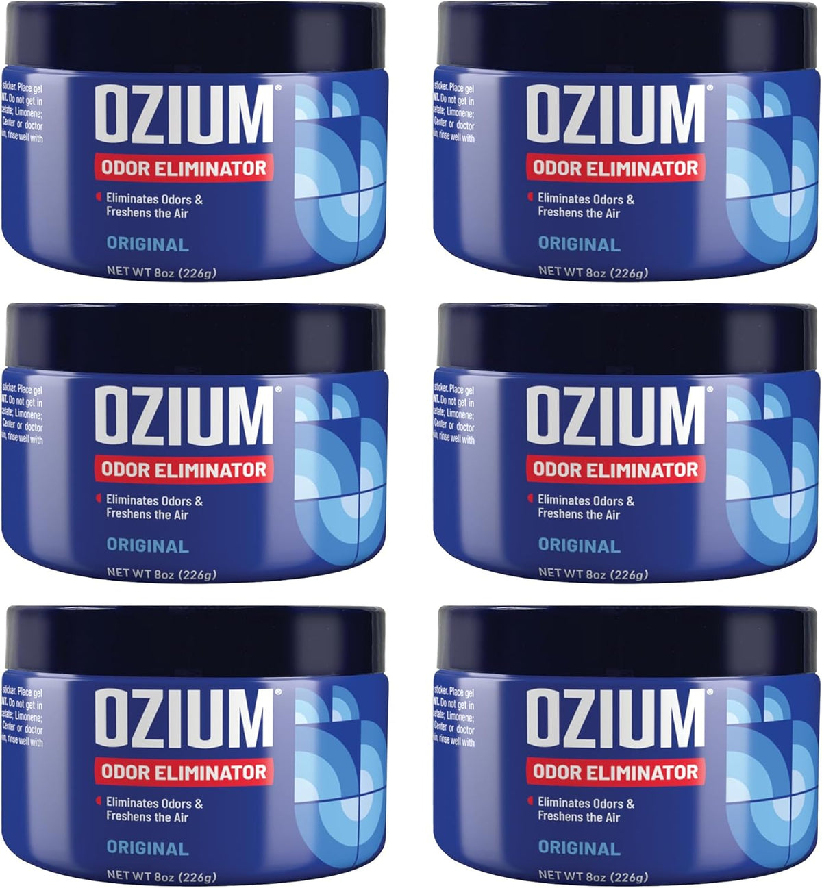 Ozium 8 Oz. 1 Pack Odor Eliminating Gel for Homes, Cars, Offices and More