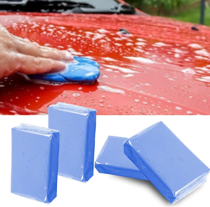 Car Clay Bar 4 Pack 400g, Premium Grade Clay Bars Auto Detailing Magic Clay Bar Kit with Towel Clay Bar Cleaner with Washing and Adsorption Capacity for Car Wash Car Detailing Clean,RV,Glass Cleaning