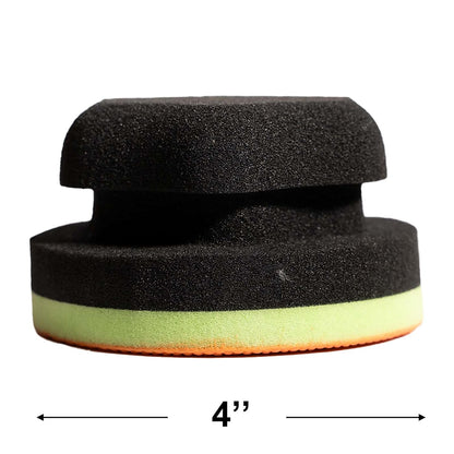 2 Pcs Hand Clay Bar Pad for Car Detailing, Synthetic Decontamination Clay Pad for Cleaning, Removing Paint Contaminant, and Creating a Smooth Surface, Sponge Absorbs Water and Soap