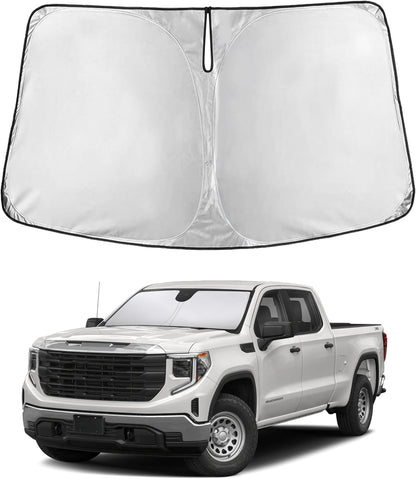 EcoNour Car Windshield Sun Shade | 2025 Upgraded Innovative No-Light-Pass Technology for Maximum Coverage | Foldable Sun Shade Keeps Your Vehicle Cool | Must-Have Car Accessories | Small (59" x 29") - Colors F